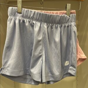 New Balance Blue and Pink Athletic Shorts Lightweight Moisture-Wicking-2 Pairs